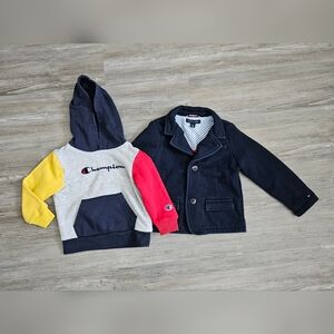 Champion & Tommy Hilfiger Boy's 3T Hoodie and Blazer Set